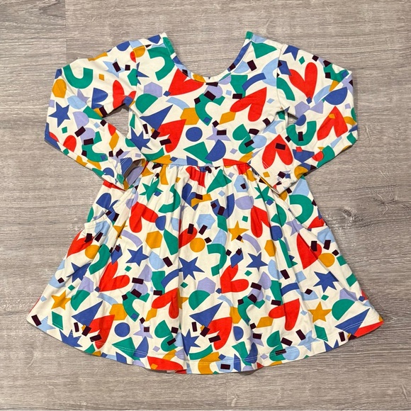 Hanna Andersson Multicolor Geometric Kids Dress - Picture 1 of 3
